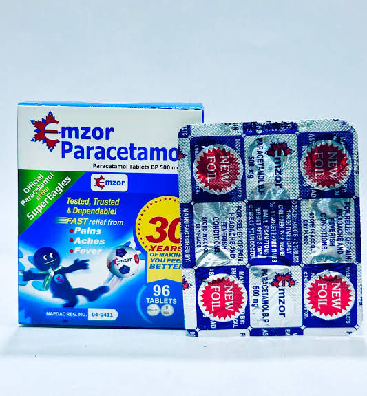 [YOKOHAMA PHARMACY, NO 1 EBEANO TUNNEL, ENUGU]Emzor Paracetamol 500mg 