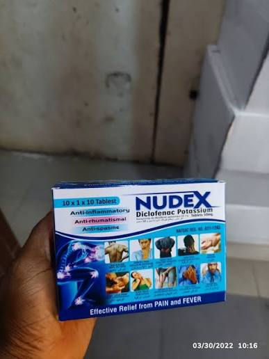 [Richie Ben Pharmacy, Lekki, Lagos]Nudex Diclofenac Potassium 50mg