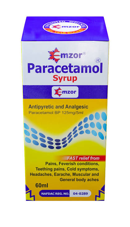 [YOKOHAMA PHARMACY, NO 1 EBEANO TUNNEL, ENUGU] Emzor Paracetamol Syrup