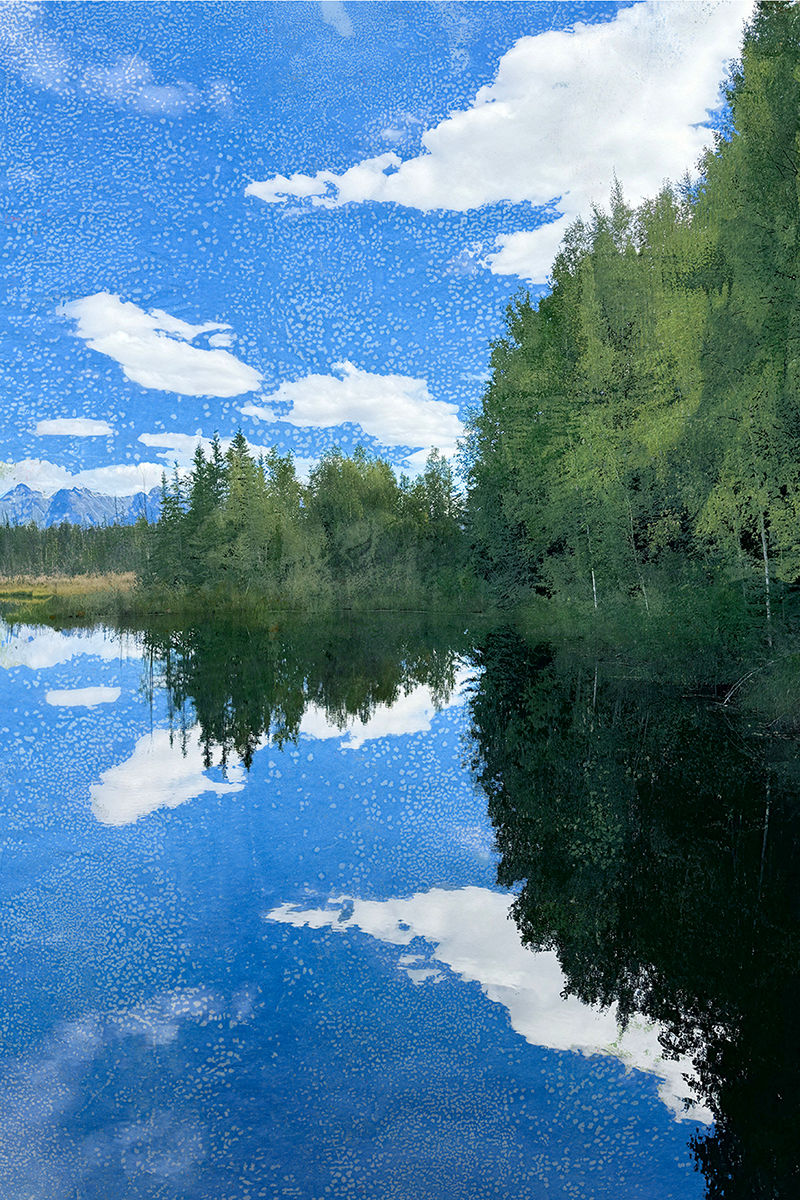 Mirror Lake, Alaska 2025 mixed media