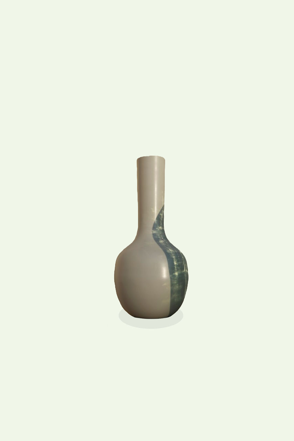 Pale gray vase with subtle pattern