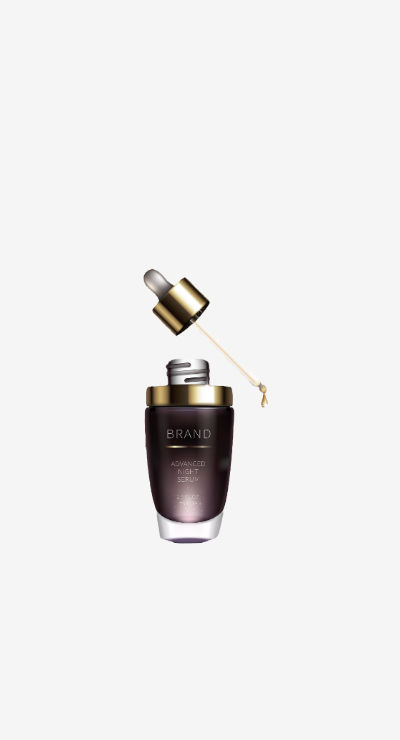 Face oil bottle with dropper