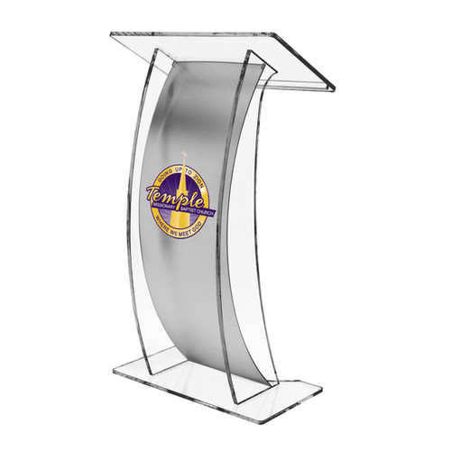 Arc Frosted Lectern UK Wide Delivery Nova Lecterns