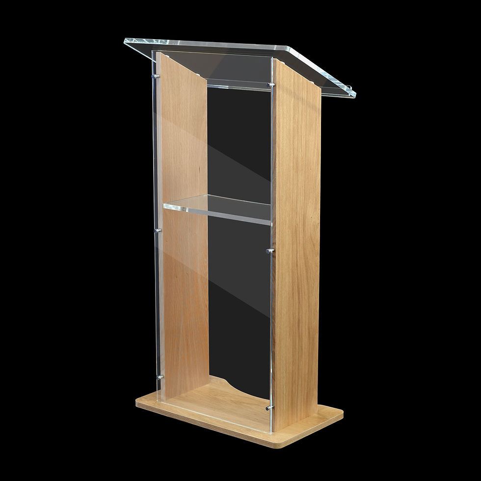Thumbnail: Amethyst  Oak & Acrylic Lectern