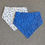 Thumbnail: blue black and white bandana