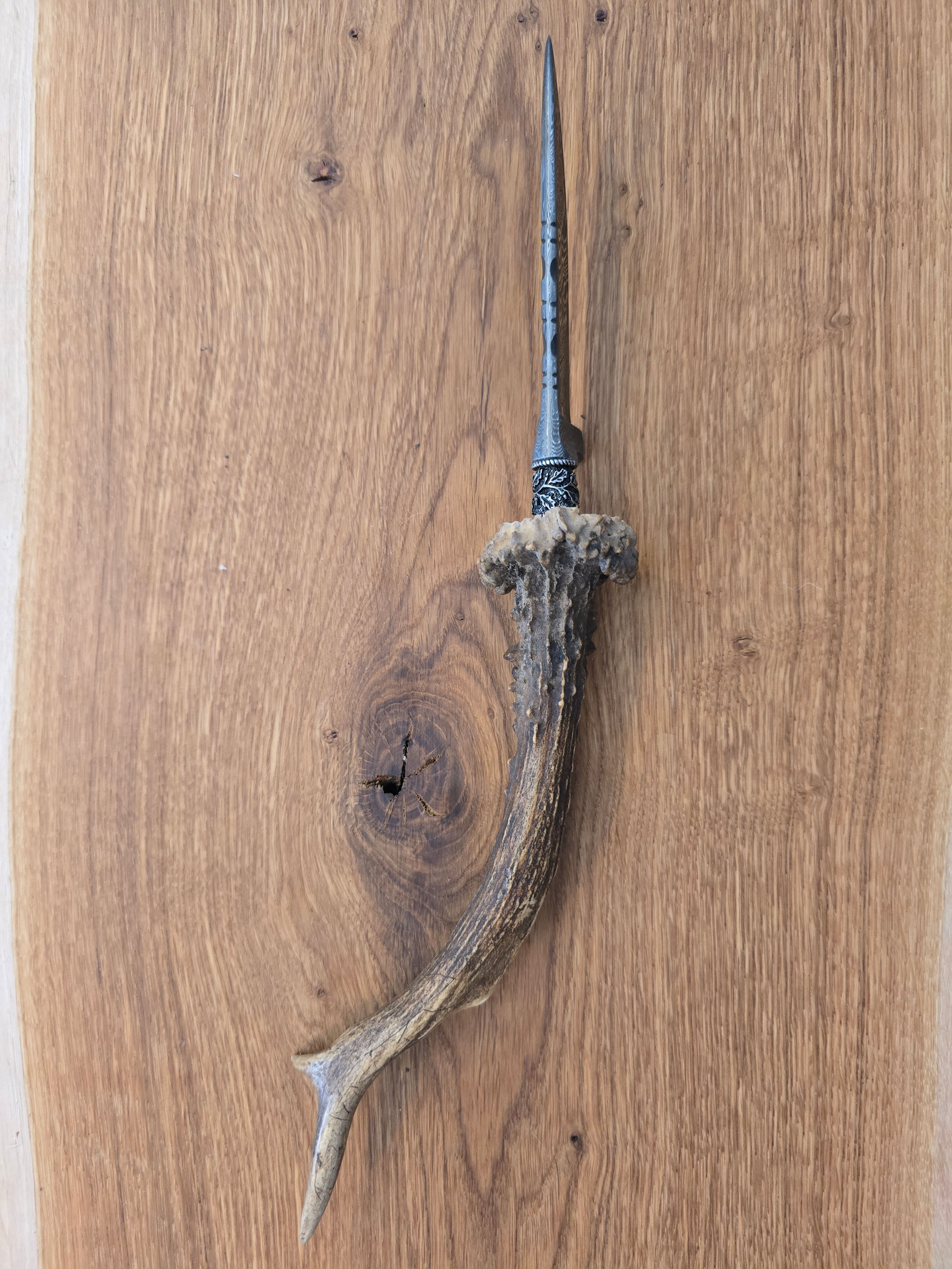 Damastmesser Rehbock Geweih