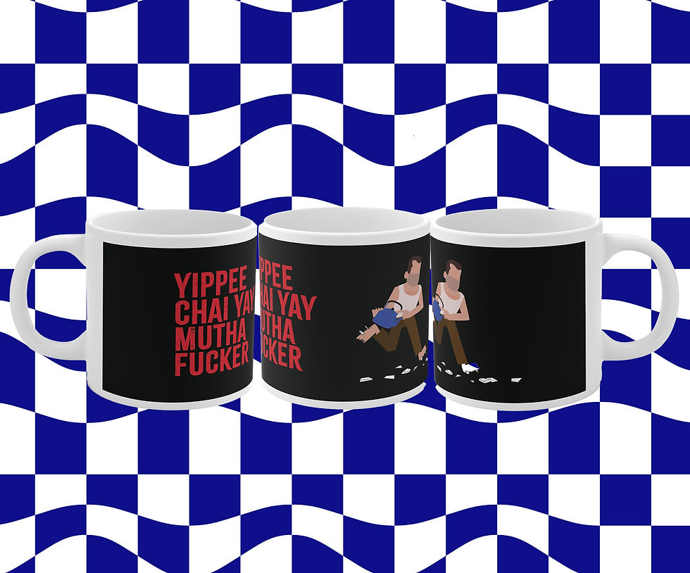 Thumbnail: Trio Yippee Chai Yay white and black mug 