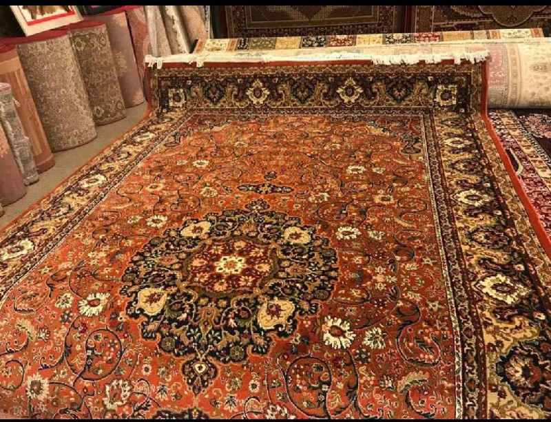 Hand-Knotted Silk Carpets in Kashmir
