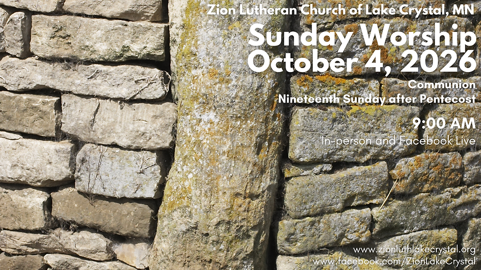 October 4, 2026 Online Resources for Worship