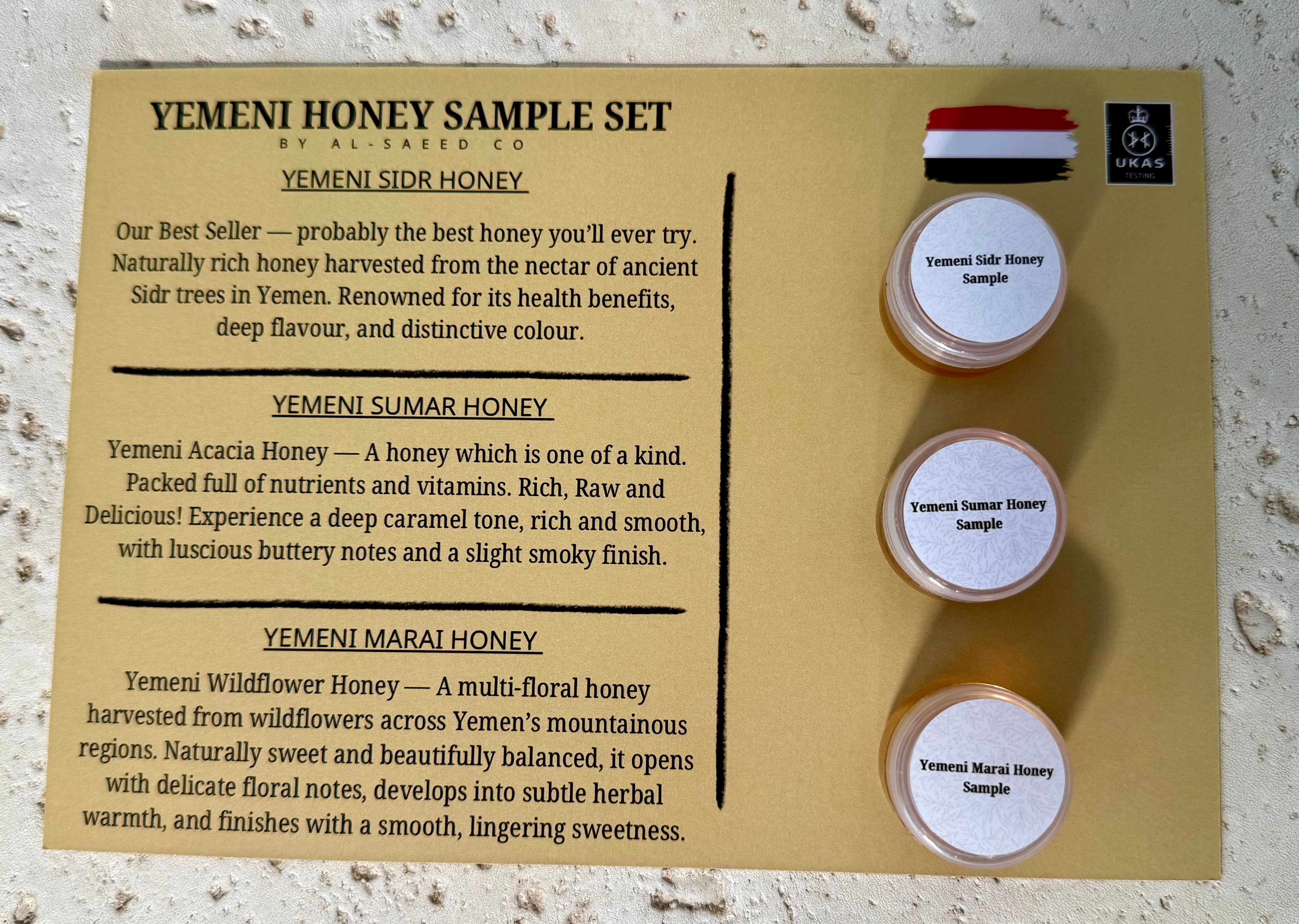 Yemeni Honey Sample Set