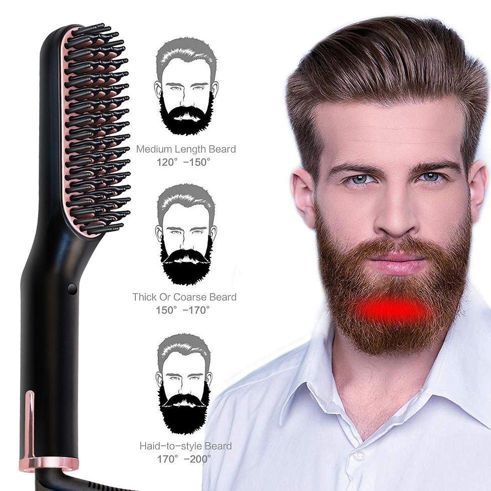 Miniatura: Straightening Brush and Beard Comb Set