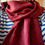 Thumbnail: Red hand woven organic cotton scarf