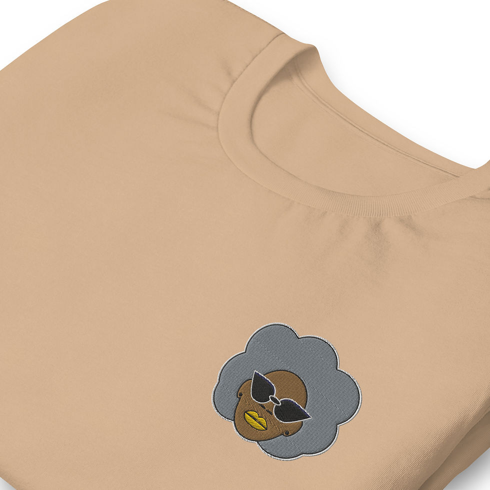 Thumbnail: "Golden Grey Girl" Embroidered tee.