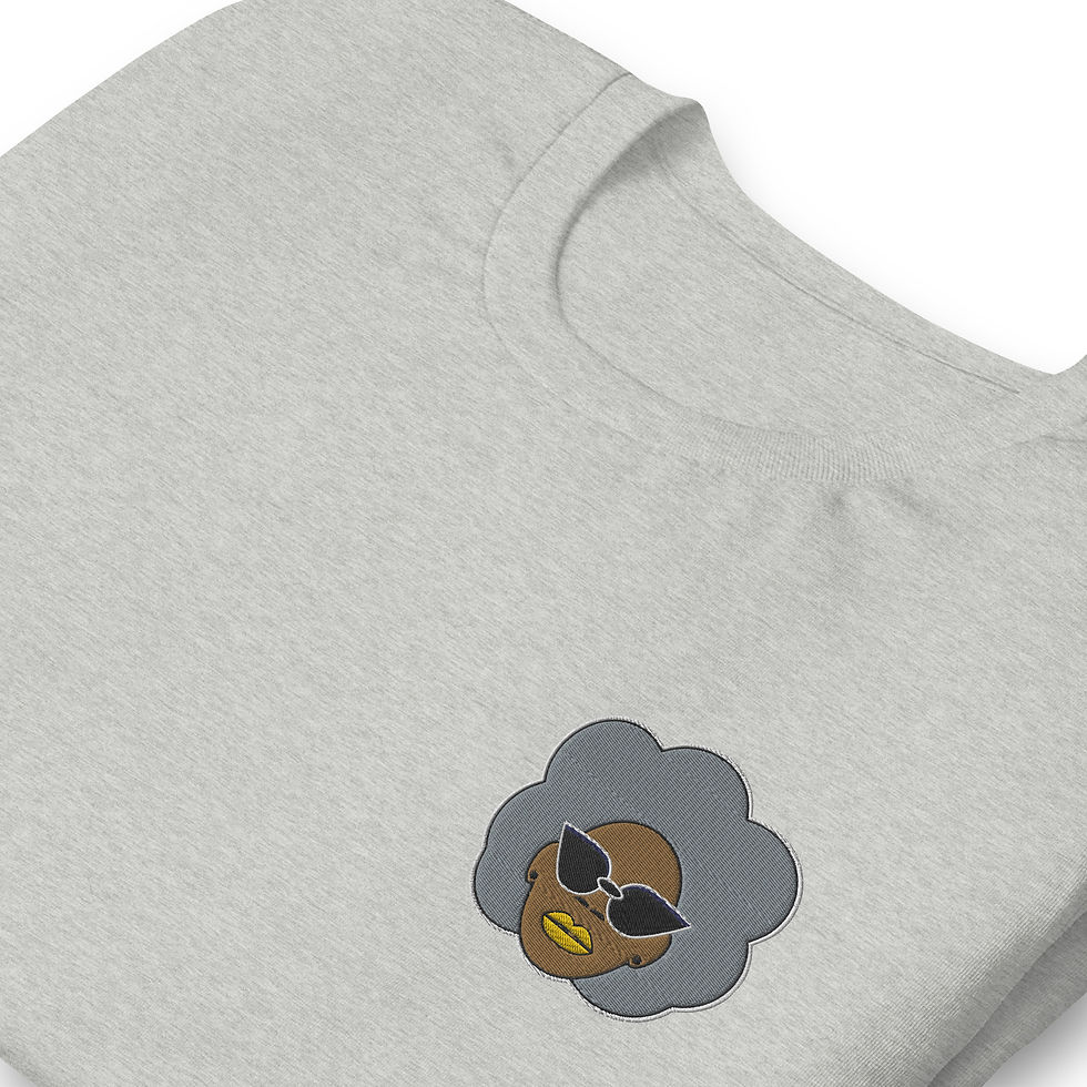 Thumbnail: "Golden Grey Girl" Embroidered tee.