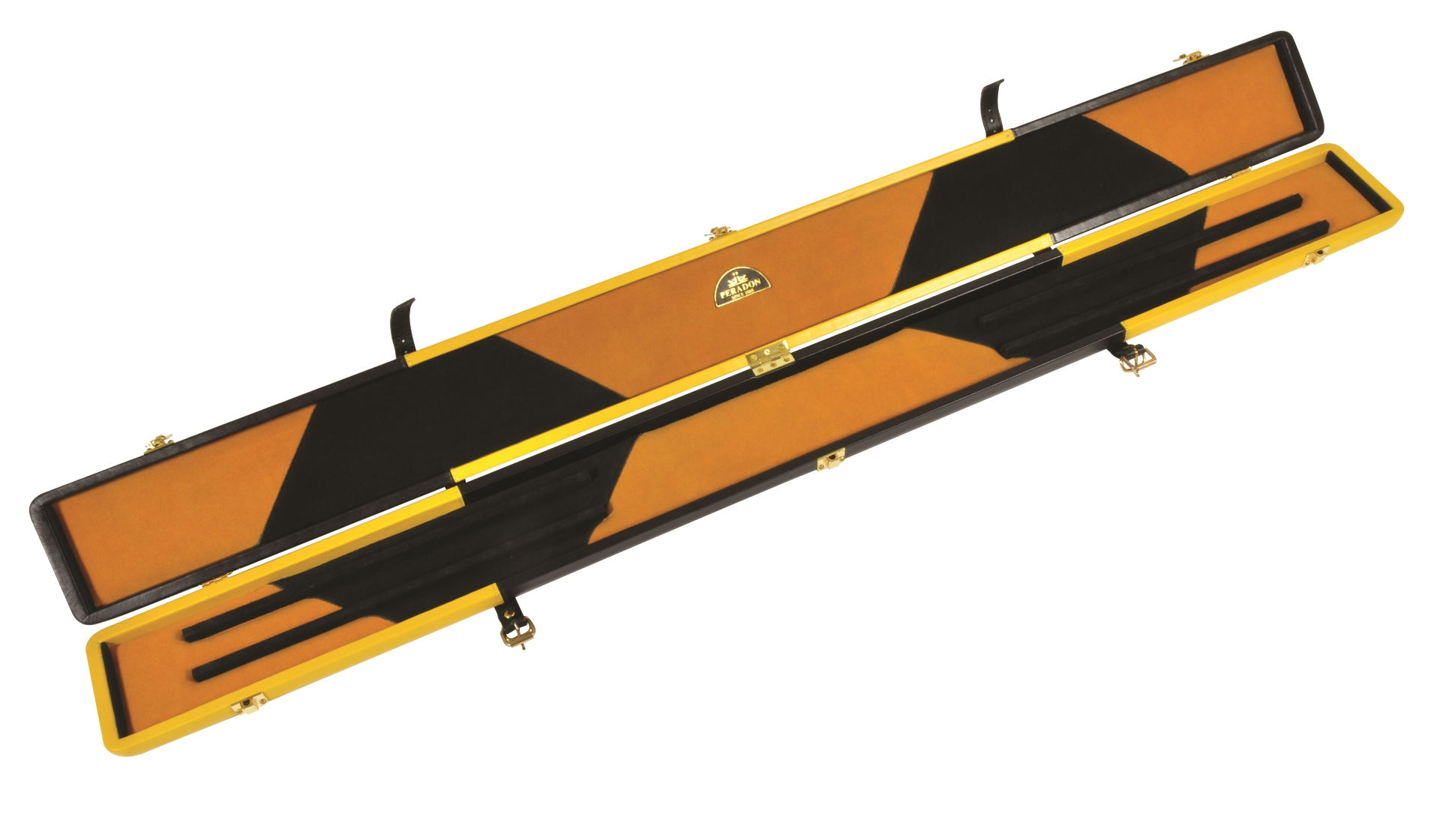 מזוודת עור למקל ¾ צהוב שחור - S2696-BLAYEL