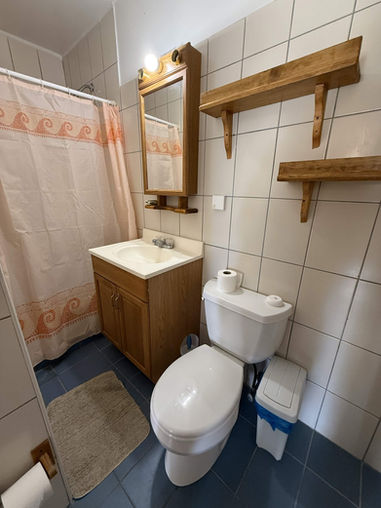 Bathroom inside ERV Club villa in Livadi, Kefalonia