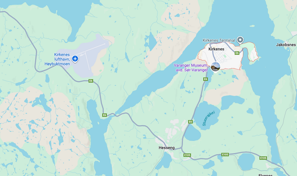 Map of Kirkenes