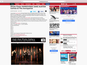 Improvised   Jane   Austen   in Broadway World