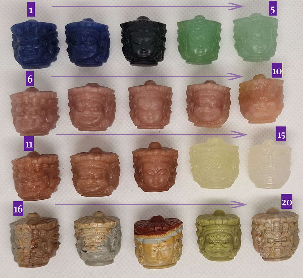 Миниатюра: Three-faced buddha