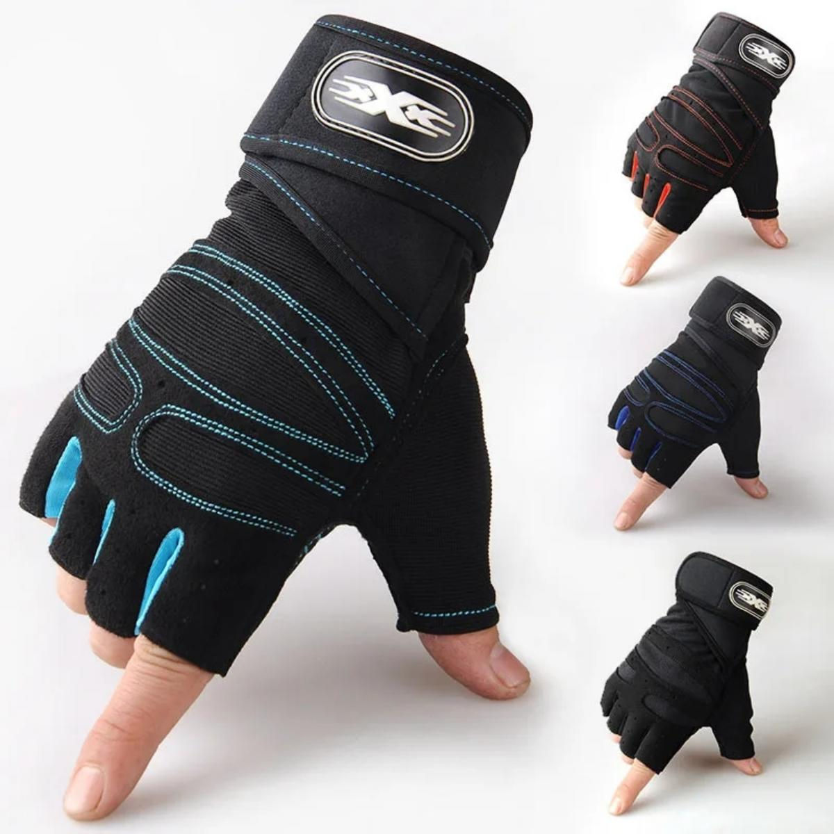 Gym Gloves for Men Women Fitness Weight Lifting Wristband Gloves Body Building T