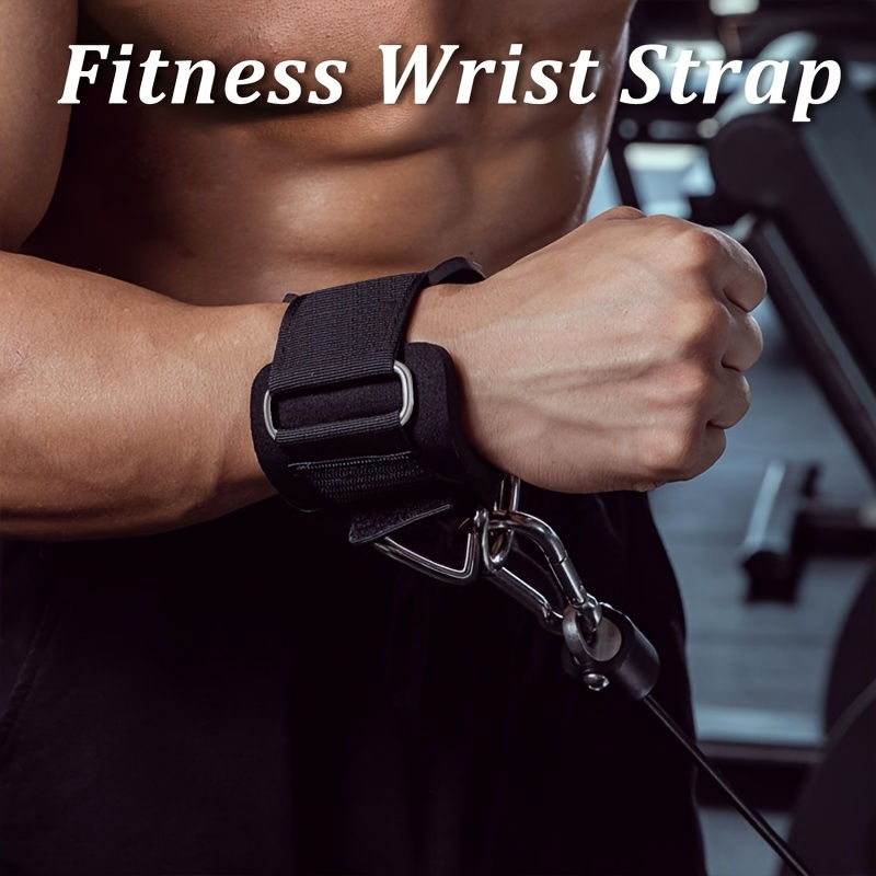 Thumbnail: 1 Pc Wrist Cuffs for Cable Machine, Adjustable Neoprene Padding, One Size Fit Al