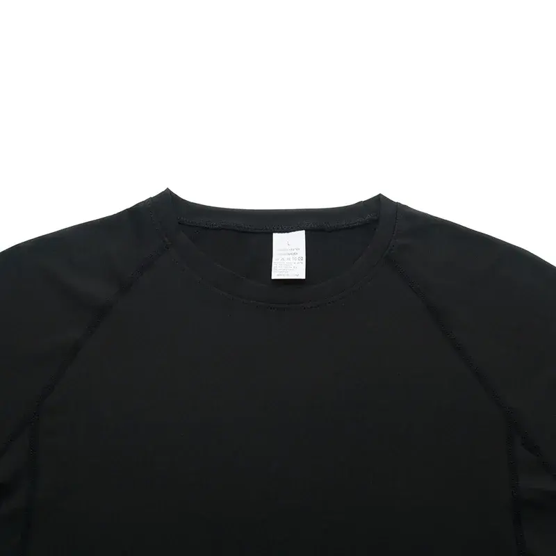 Thumbnail: Men's T-shirt Men Running Sport T Shirt Men Compression Fitness Tops Tee Quick D
