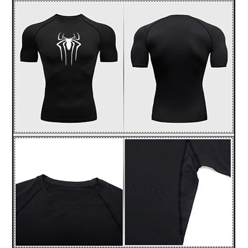 Thumbnail: 2024 Compression T Shirt Men Short Sleeve Sport Tees Fitness Running Sportsear M