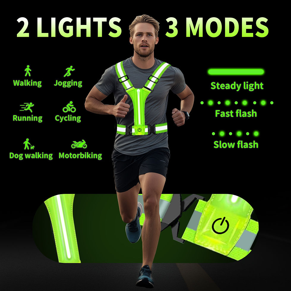 Thumbnail: Outdoor Adjustable Safety Reflective Vests Night Running Riding Highlight Lightw