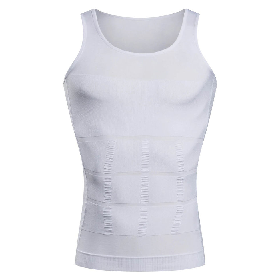Thumbnail: YBFDO Men Body Shaper Slimming Compression Vest Undershirt Seamless Waist Traine