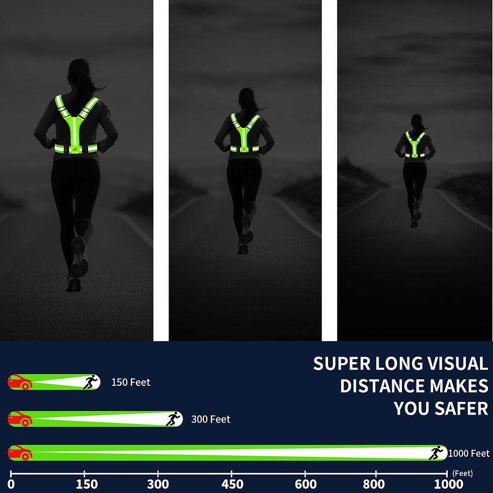 Thumbnail: Outdoor Adjustable Safety Reflective Vests Night Running Riding Highlight Lightw