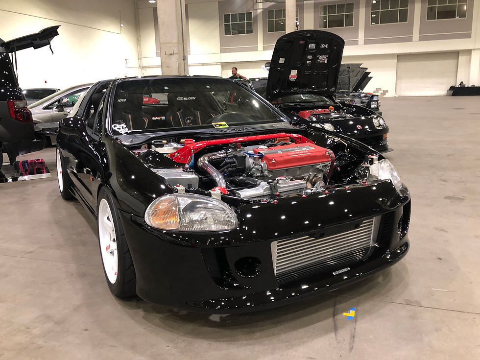 Elliot likes his Hondas in black, and they do look good together.
