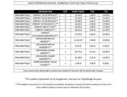 tarif forfait pneumatique