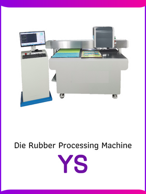 Automated Die Cutting of Rubber and Pasting on the Die Board.