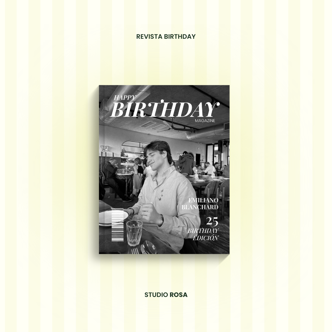 Revista Birthday | Plantilla personalizable