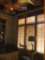 Wood plantation shutters