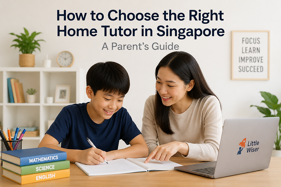 How to Choose the Right Home Tutor in Singapore: A Parent’s Guide