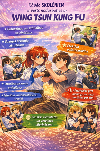 Kāpēc skolēniem ir vērts nodarboties ar Wing Tsun Kung Fu?