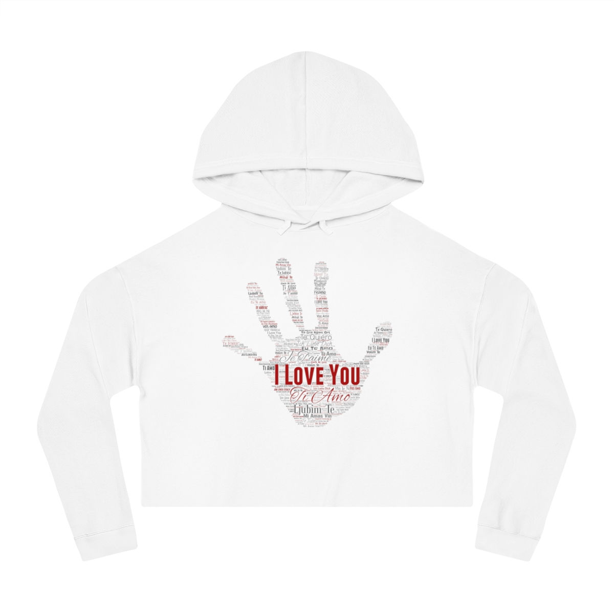 Still in Love Women’s Cropped Hooded Sweatshirt