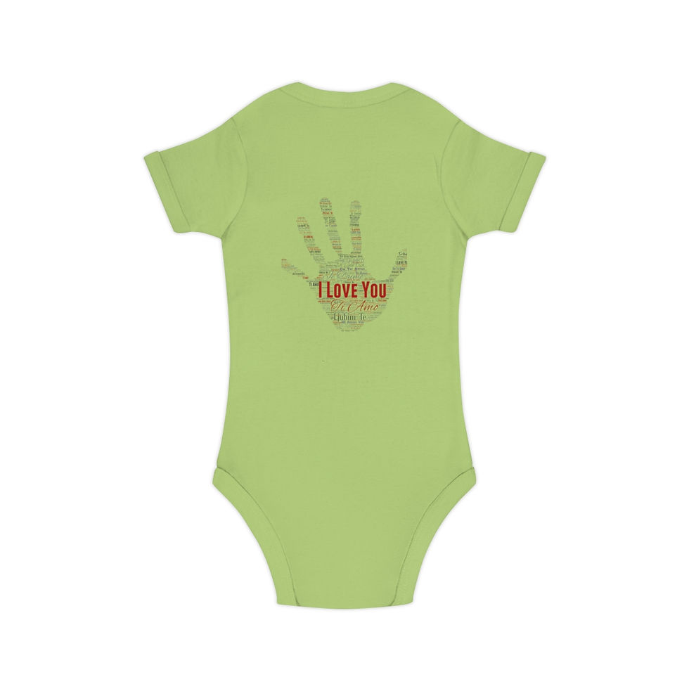 I love you both Baby Bodysuit