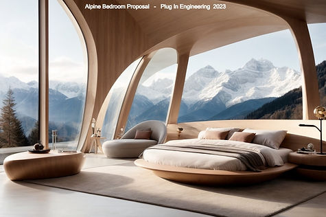plug In engineering, organic biometric architecture design appartments, public buildings, living room, appartment modern