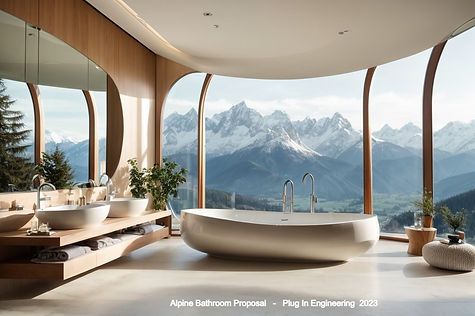 plug In engineering, organic biometric architecture design appartments, public buildings, living room, appartment modern