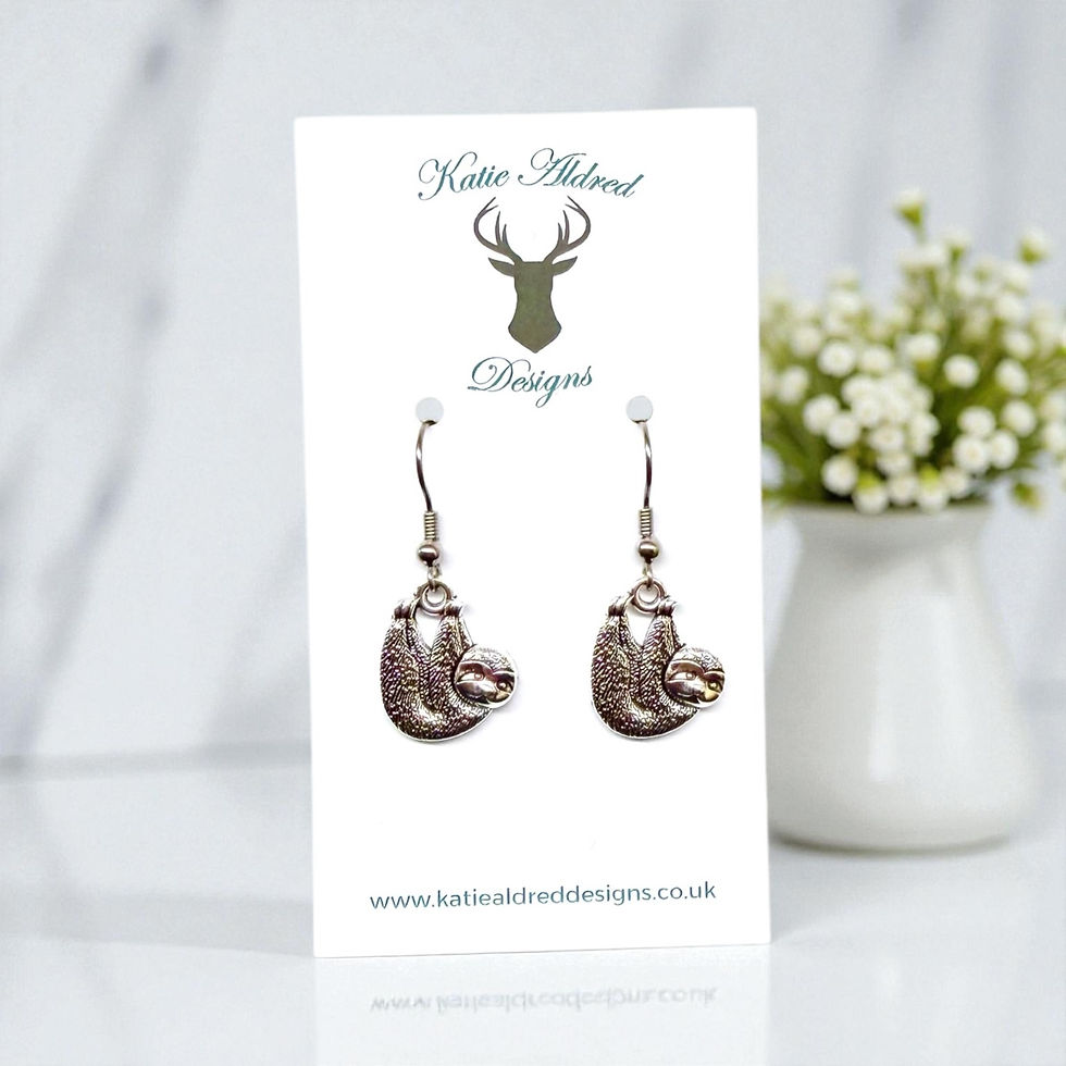 Charm Earrings - Sloth