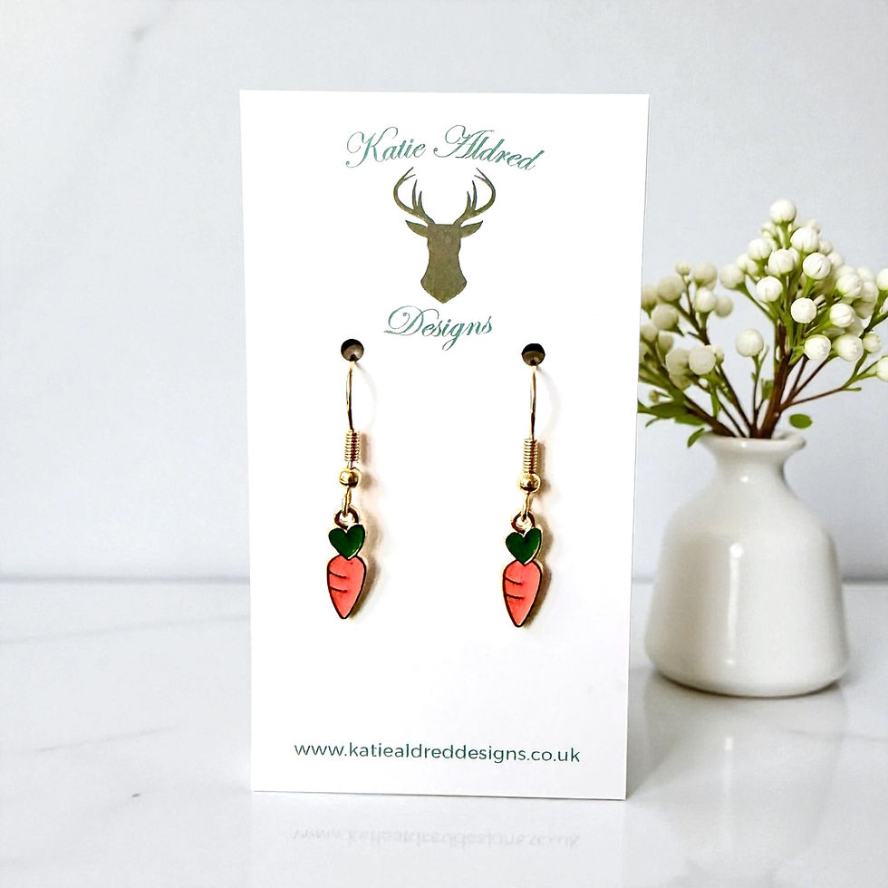 Charm Earrings - Carrot