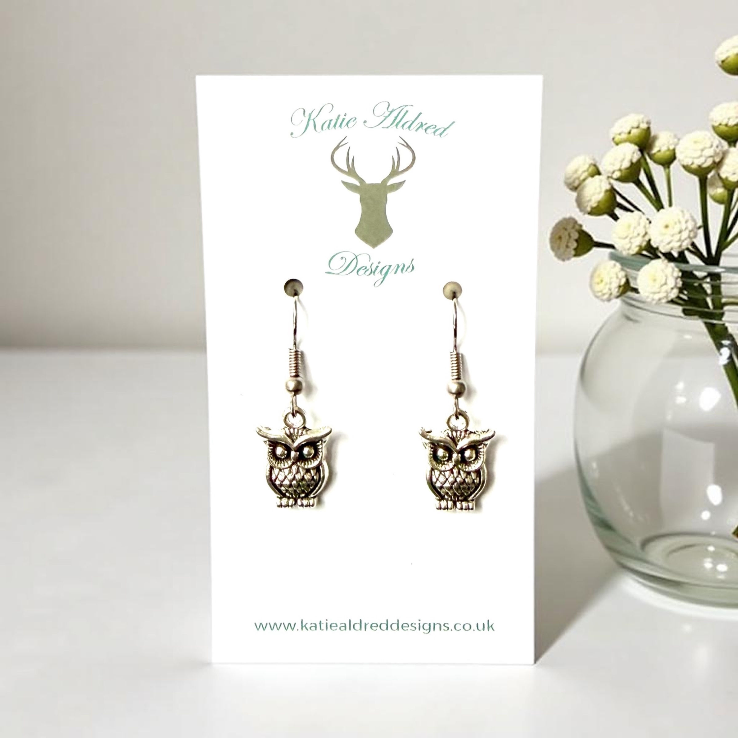 Charm Earrings - Wise Owl
