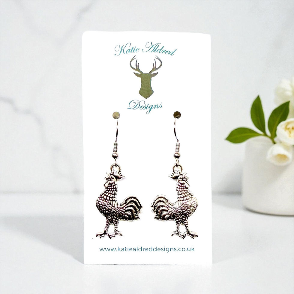 Charm Earrings - Cockerel