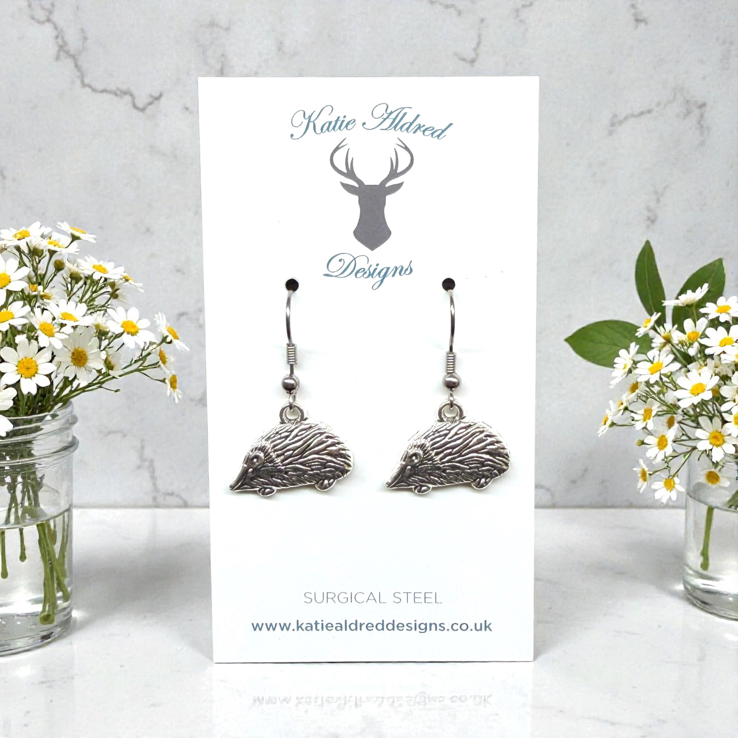 Charm Earrings - Hedgehog