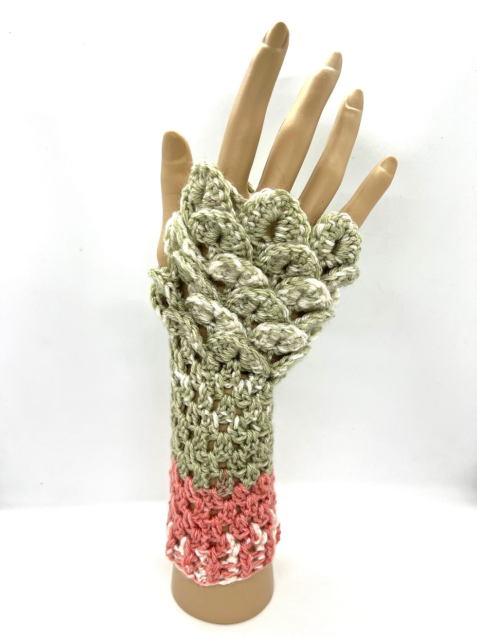Dragon Scale Crochet Gloves (Long)
