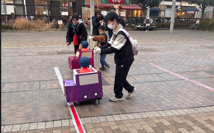 アクセルトレーニングに挑戦する参加者