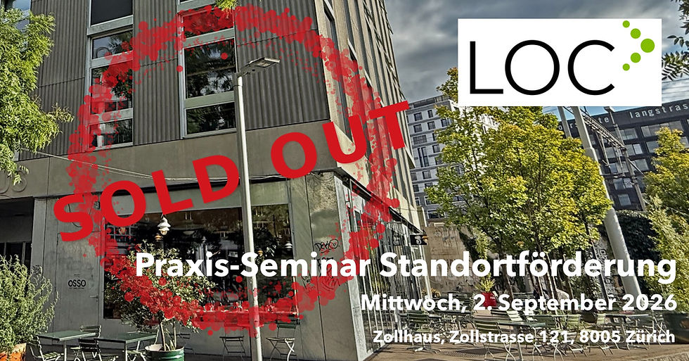 Praxis-Seminar Standortförderung - booked out!