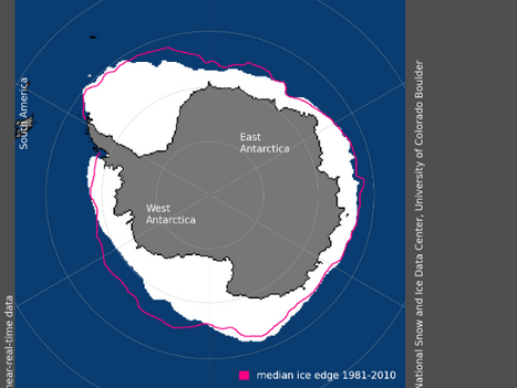 Isläget i Antarktis i maj